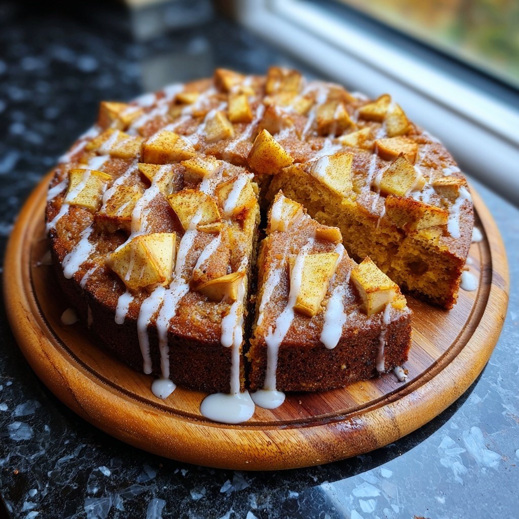 Karottenkuchen Mit Apfel Stücken