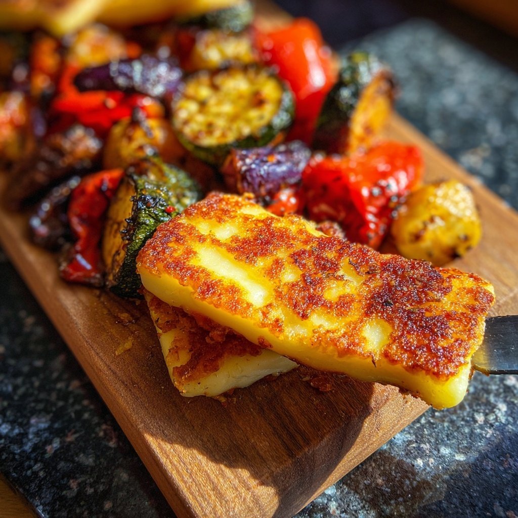 Ofengemüse mit Halloumi