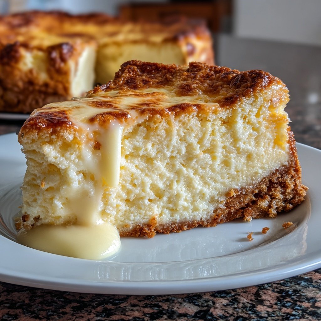 Käsekuchen mit Keksboden