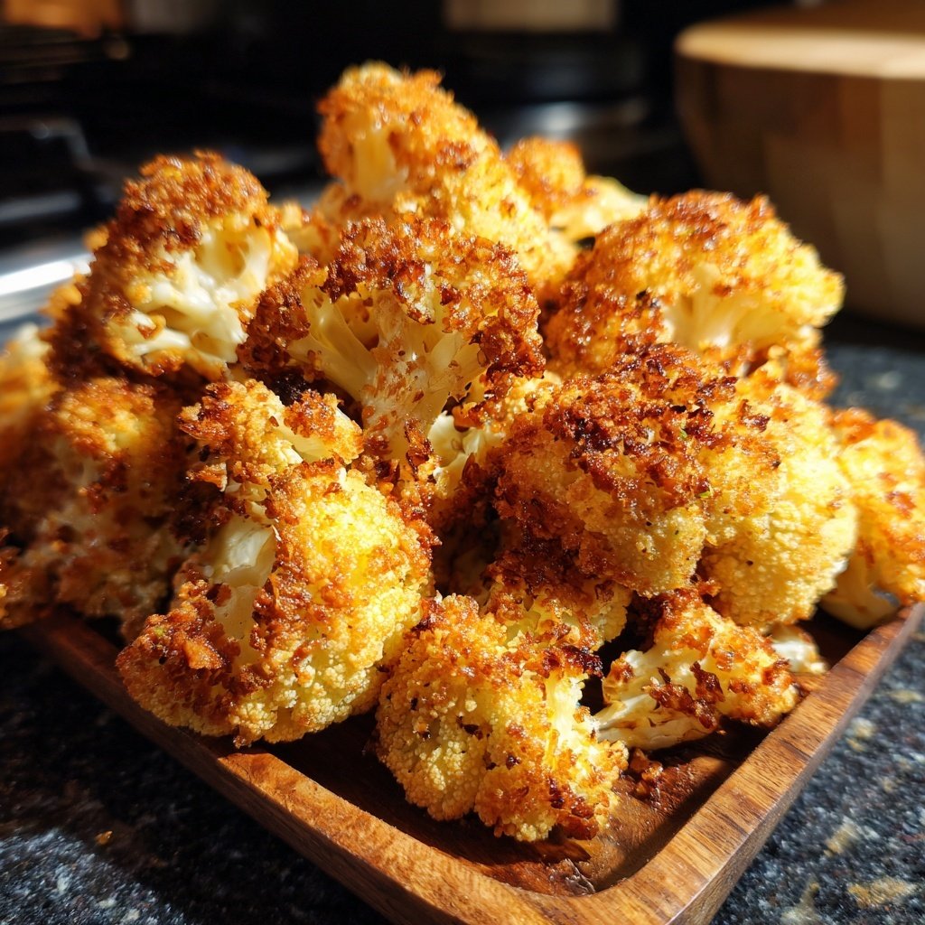 Blumenkohl aus dem Airfryer knusprig
