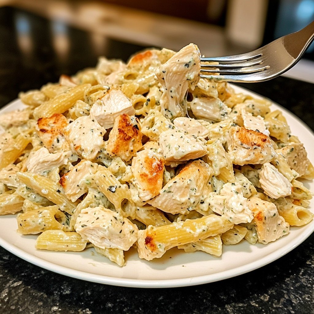 Chicken Caesar Pasta Salat