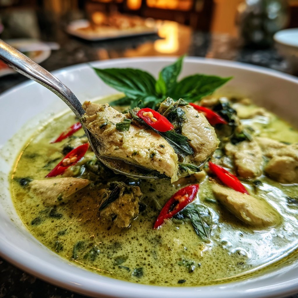 Thai Grünes Curry mit Hühnchen