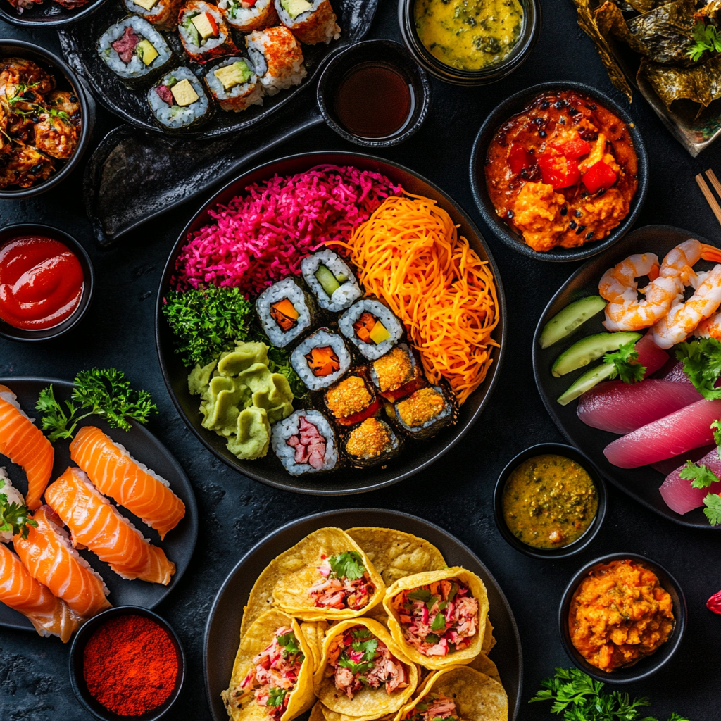 Hausgemachte internationale Küche-Favoriten