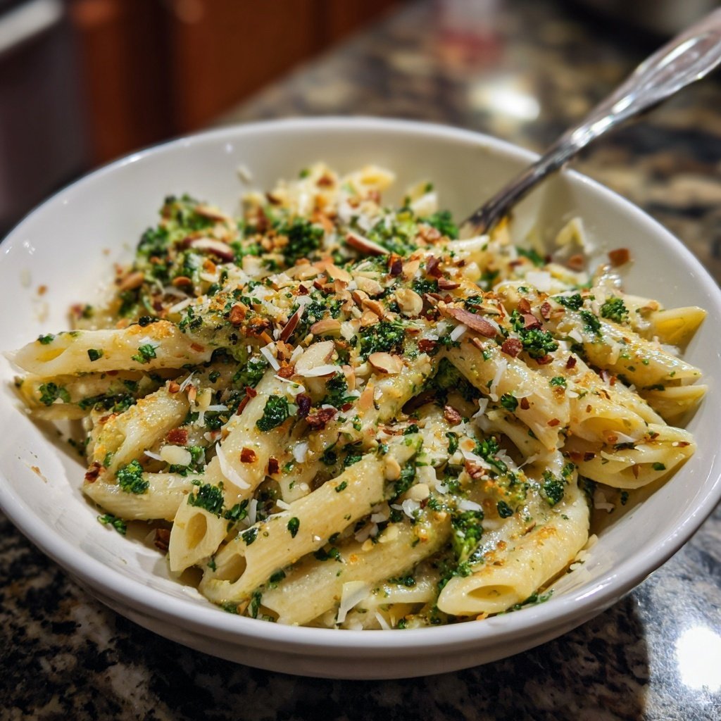 Brokkoli Mandel Pasta