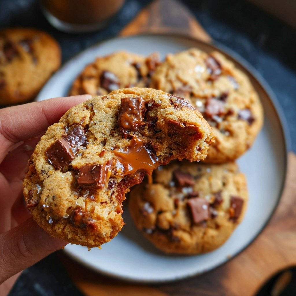 Cookies mit Karamellstückchen